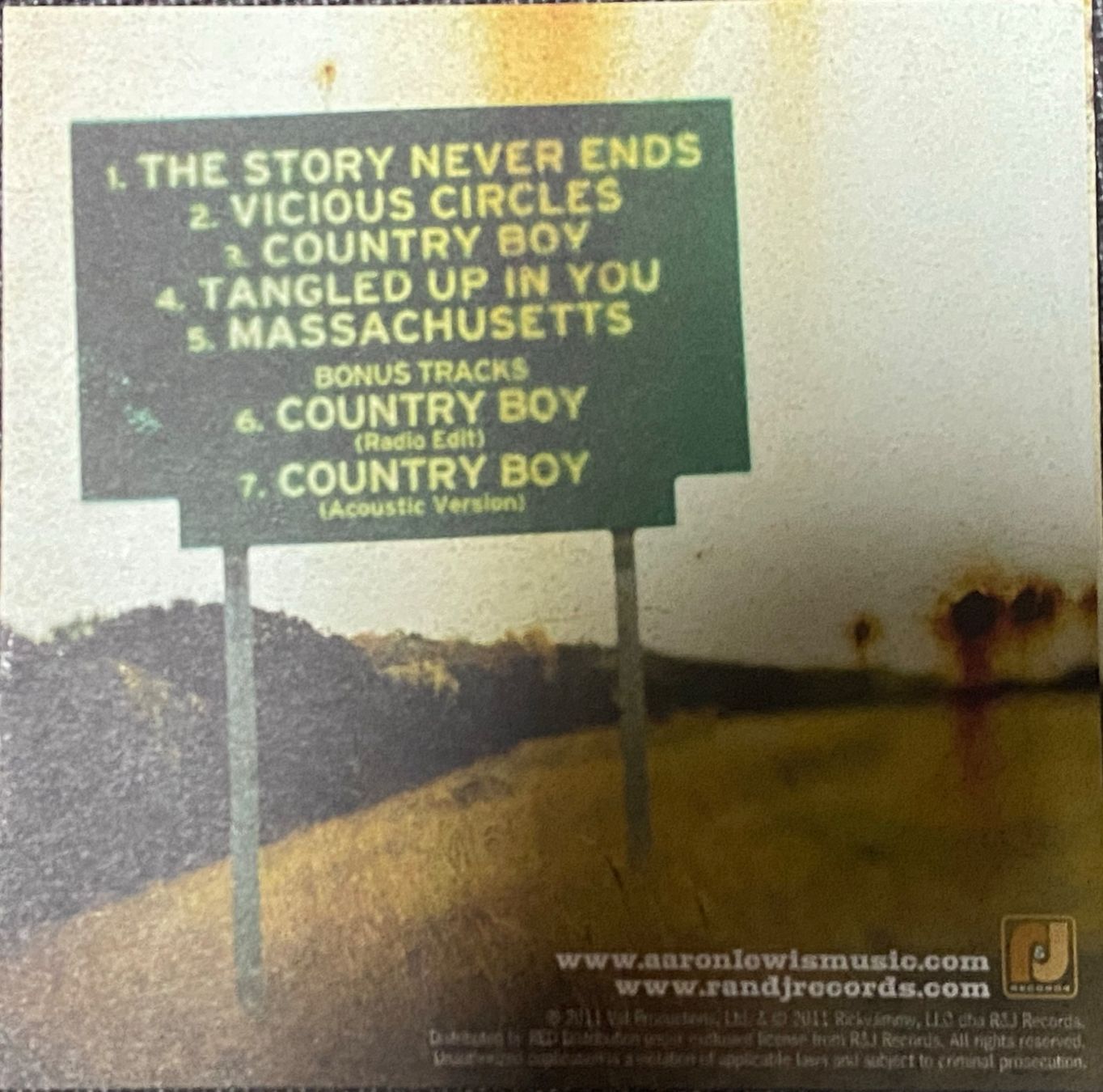 CD: Aaron Lewis - Town Line -Country – Usato da Muri b. Bern venduto da AdidasCollector 2