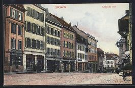 AK Payerne, Grande rue, 1909