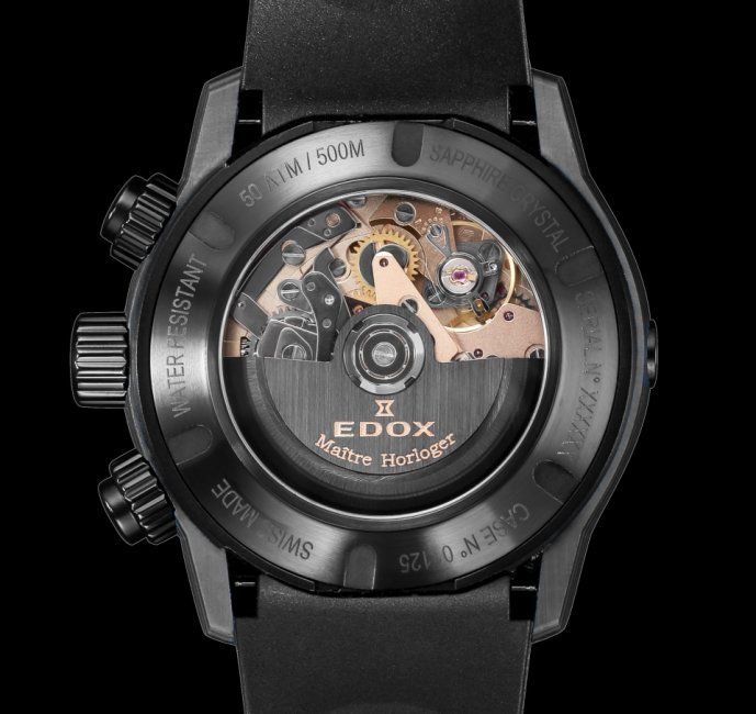 Edox Uhren: Edox CO-1 Carbon Chronograph Automatic (Fabrikneu) – Neu und originalverpackt aus Aeschi SO von Bluemail 1