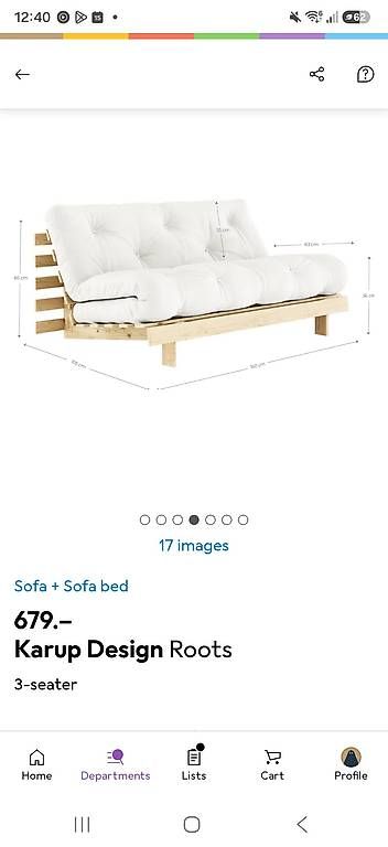 Divani: Karup Design Roots SofaBett – Usato da Zürich venduto da tah_mz5w 4