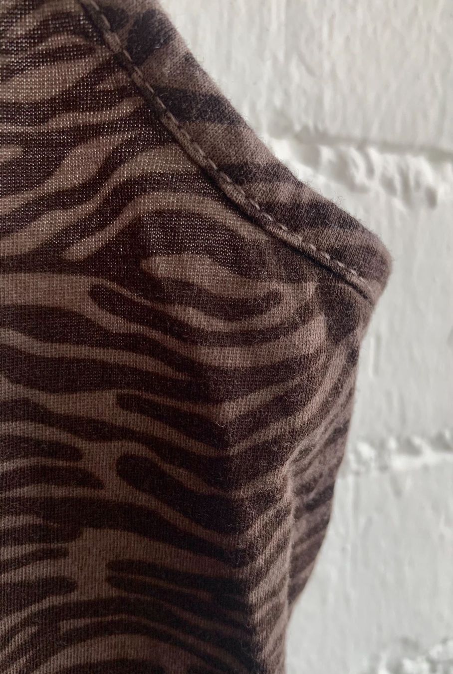 H&M Top: Braunes Top mit Muster von H&M – Usato da Bern venduto da Fraeuleinhonig 2