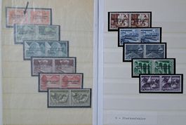 5 komplette Sätze Aufdruckfehler ONU 1-11 Genfer Ämter