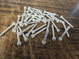 lego 3957a lot de 35 pièces White Antenna 4H - Round Top