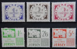 Jersey Porto Kat. 1-6 ** 1969 Kat. 70 Euro