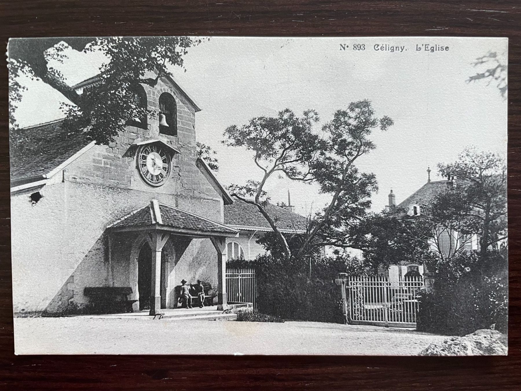 Cartoline postali: CÉLIGNY GE L'Eglise, animée, 1916 – Usato da Wald ZH venduto da TLILEF