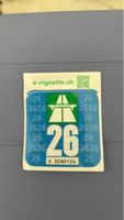 Vignette autoroute Suisse 2026 utilisée