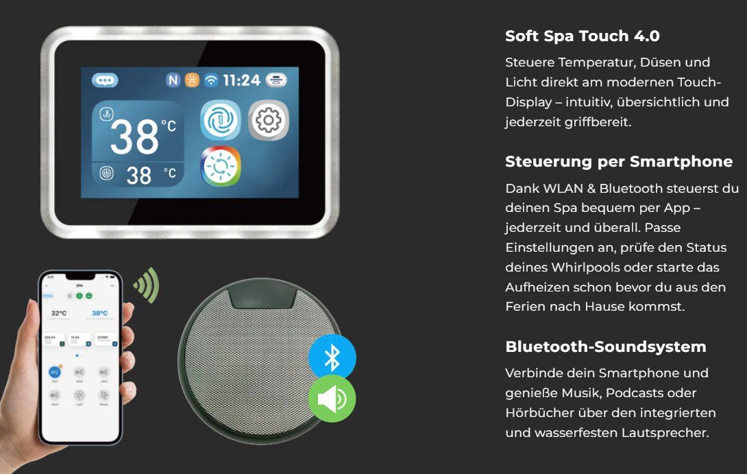 Whirlpool: Whirlpool von Softspa Modell Legacy Farbe Aberdeen grau – Nuovo e nell'imballaggio originale da Flawil venduto da Osterwalder_ht_ag 3
