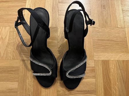 Elegante Abendsandalen Gr. 36 mit Strass - Top Zustand!