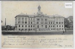 Souvenir d'Yverdon - Le college - animee
