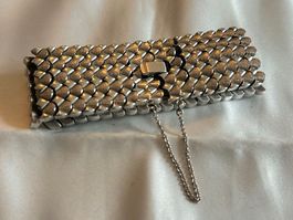 Silberfarbenes Vintage Armband aus Metall