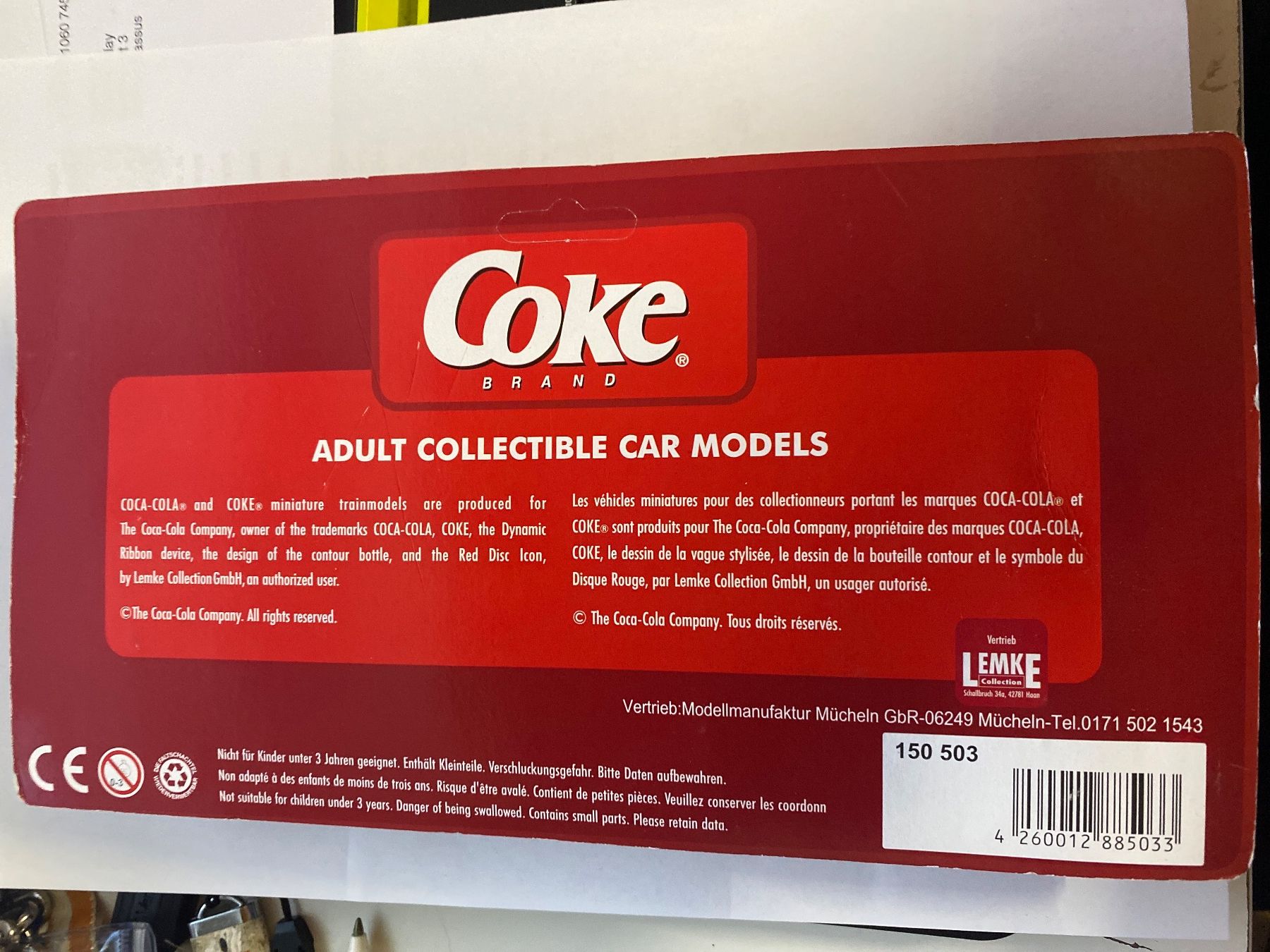 Coca-Cola Modellini d'auto: Camion Coca-Cola échelle 1:87 neuf – Nuovo e nell'imballaggio originale da Le Brassus venduto da cinema13 1