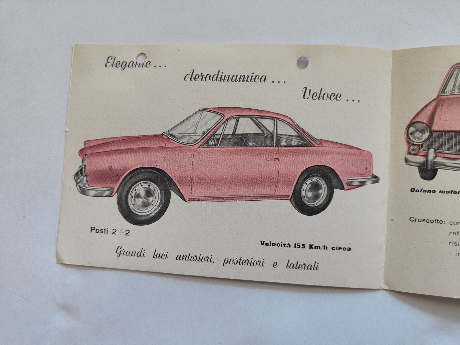 Documents: Moretti 1100 Coupé Spider Prospekt Datenblatt – D'occasion à Langendorf par zvonu161 2