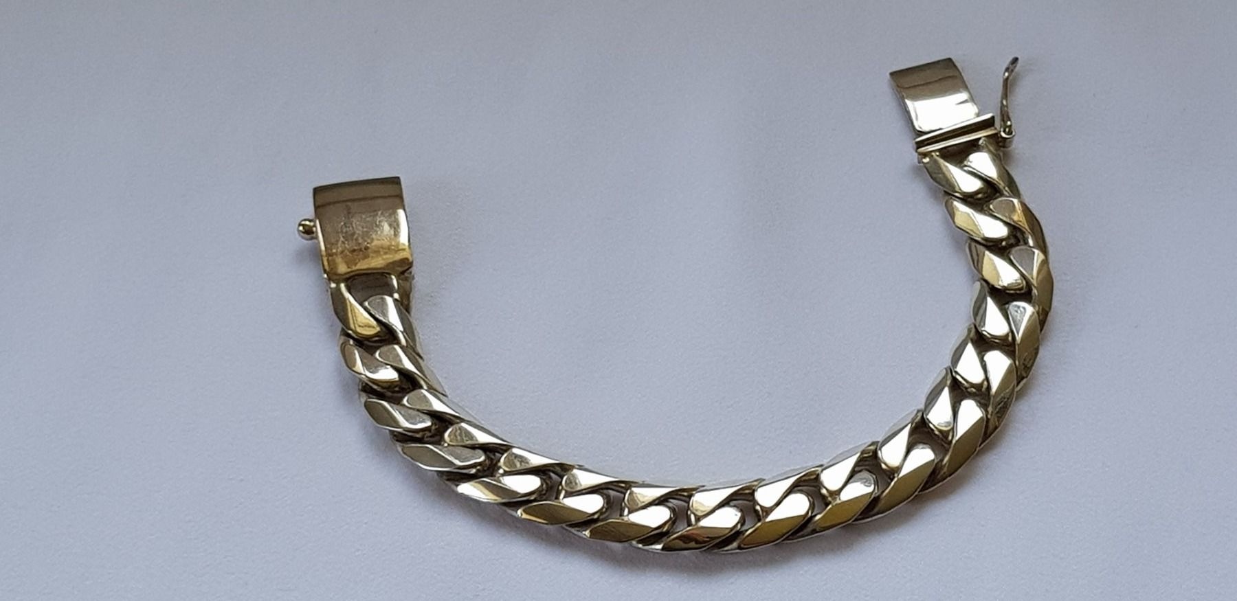 Bracciali & Braccialetti: Panzerarmband 925er Silber massiv – Nuovo (secondo la descrizione) da Dällikon venduto da Toyfan 1