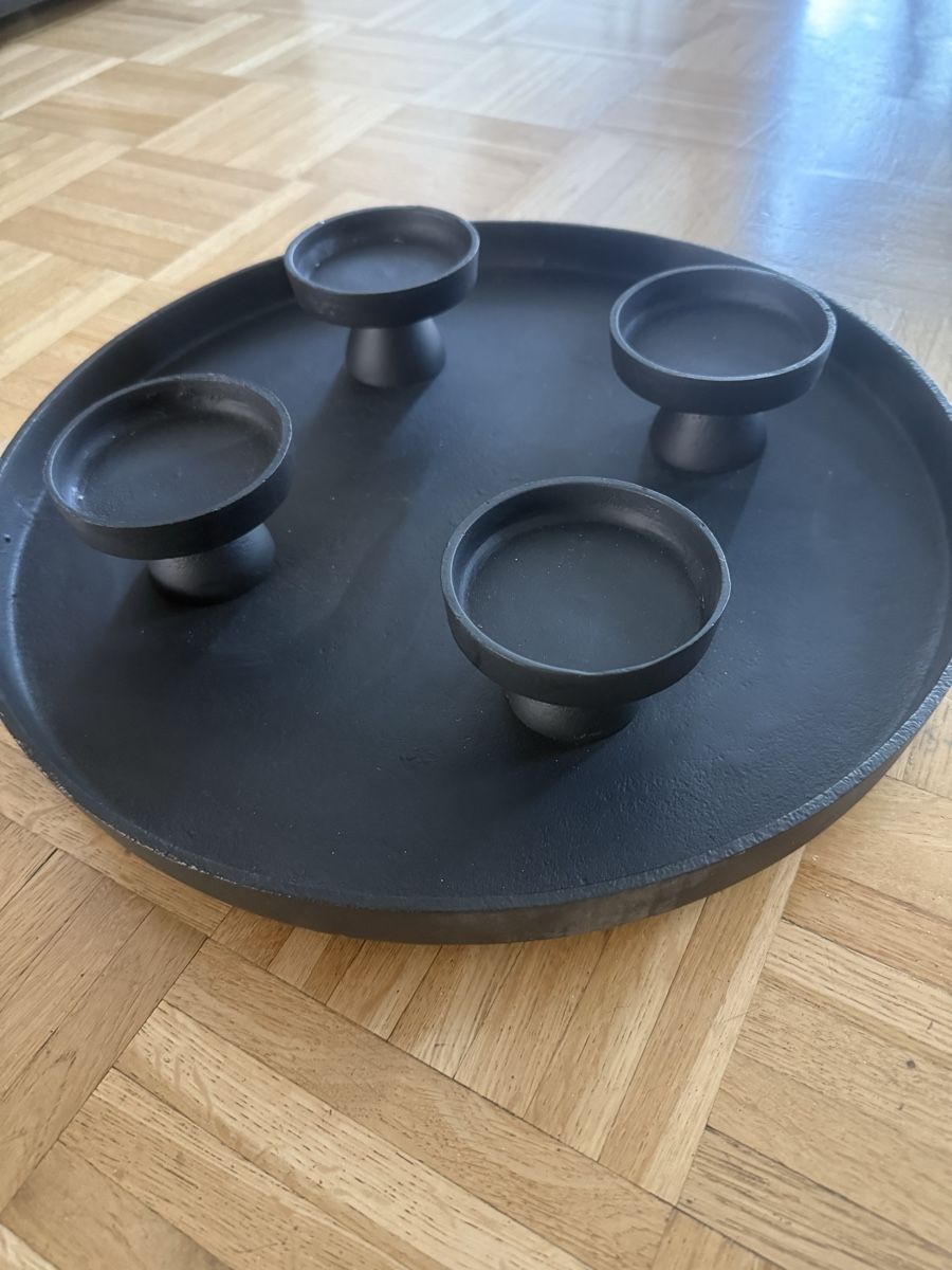 Pfister Tutte le decorazioni: Schwarzes Tablett, neuwertig & stilvoll – Nuovo (secondo la descrizione) da Landquart venduto da vision22850 1
