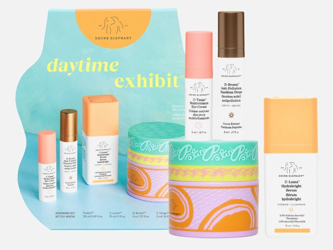 Cura del viso: Drunk Elephant Daytime Exhibit Morning Kit – Nuovo e nell'imballaggio originale da Locarno venduto da shoppingme