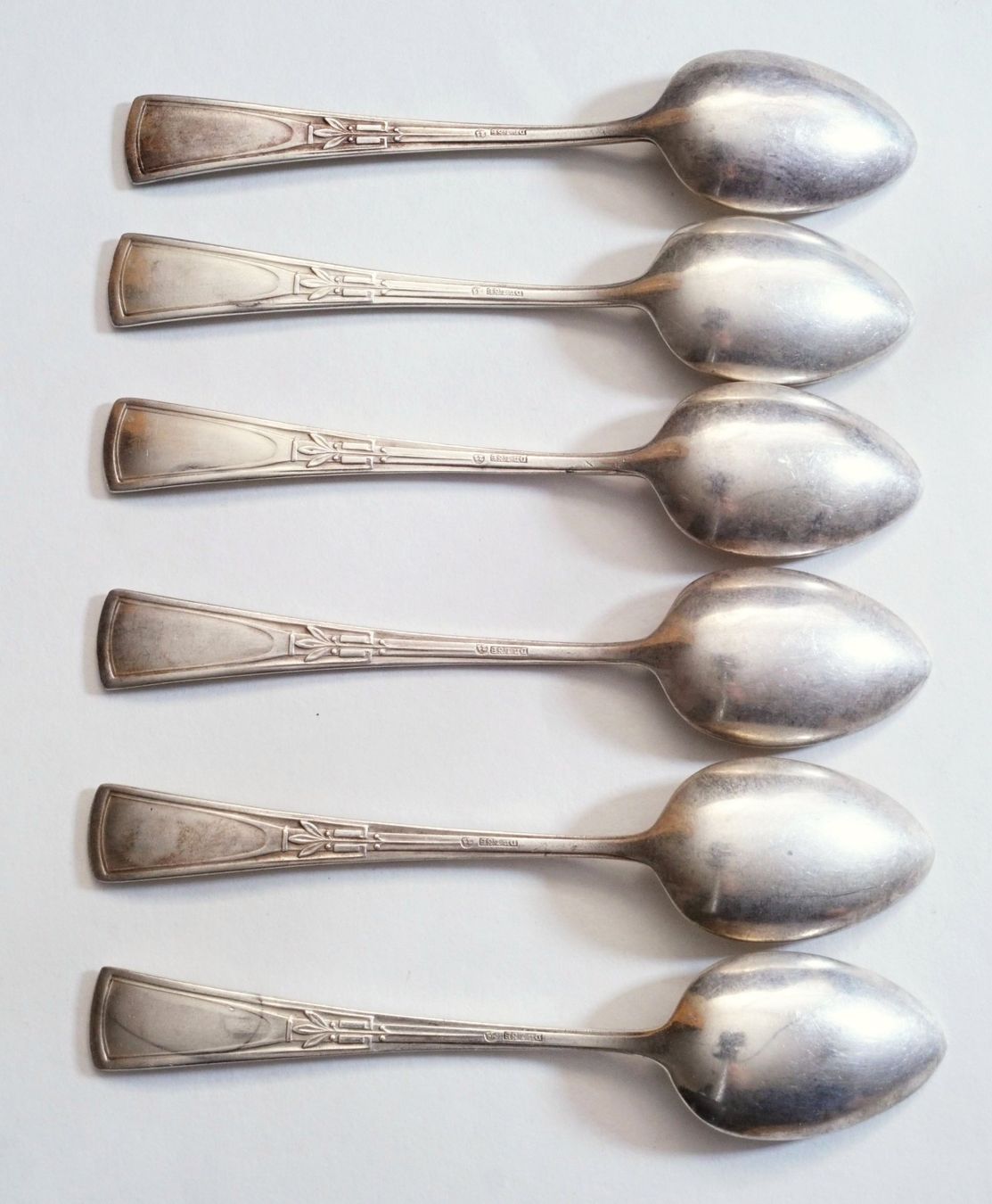 Cuillères: Sechs Teelöffel versilbert Art Deco – D'occasion à Flamatt par samowarow 3