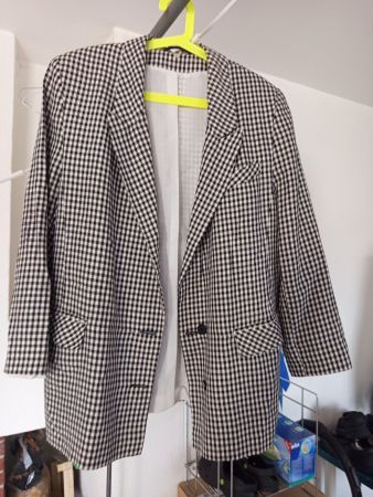 Blazer kariert schwarz-weiss Grösse 44 guter Zustand
