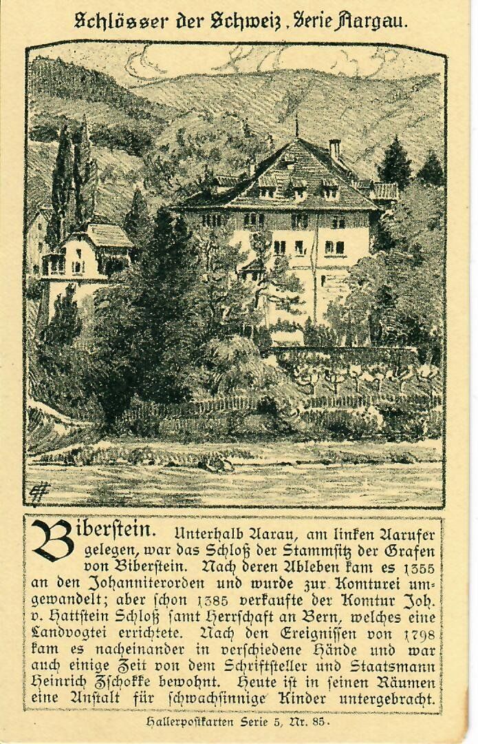 Ansichtskarten: Schloss Biberstein – Gebraucht aus Hochdorf von Ziegel-16