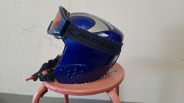 Skihelm Alpina mit Skibrille blau Grösse 50-53