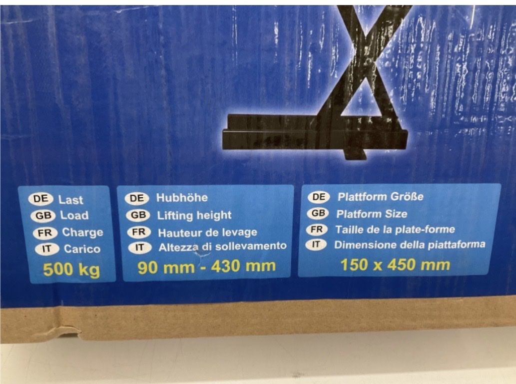Piattaforme elevatrici: Motorrad Hebebühne 500KG – Nuovo e nell'imballaggio originale da Gossau SG venduto da Sekki0407 4