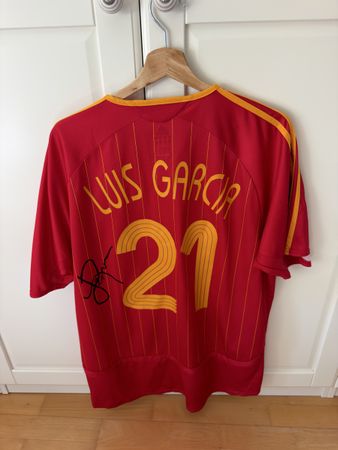 Original Spanien Trikot #21 Luis García +persönlich signiert