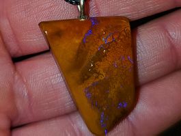 Natürlicher australischer Boulder Opal Anhänger