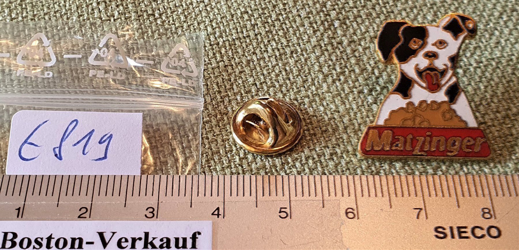Mangimi: E819 - Pin Mondo - Matzinger Hundefutter – Usato da Reinach BL venduto da Boston-Verkauf 2