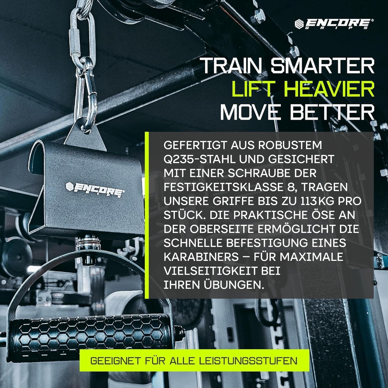 Hometrainer: Klimmzuggriffe drehbar Latzug Griffe – Nuovo e nell'imballaggio originale da Suhr venduto da SchnapperCH 6