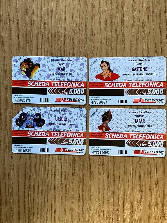 Cartoline postali: Tessere telefoniche Disney – Usato da Maroggia venduto da Luca_Ferrario 1
