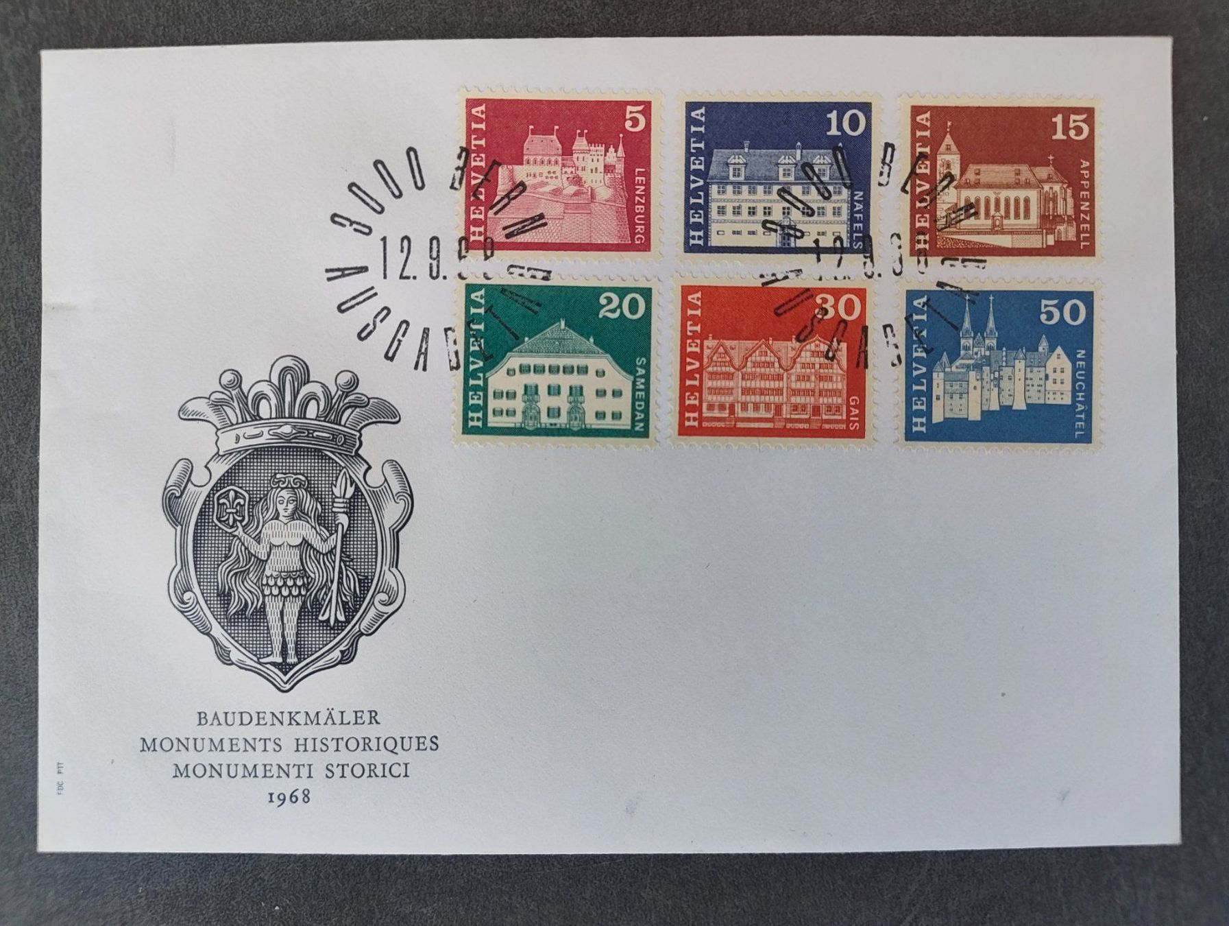 Tutti i francobolli: CH FDC 412-417, 419,420, 422 – Usato da Adliswil venduto da Swiss_Coolio 1