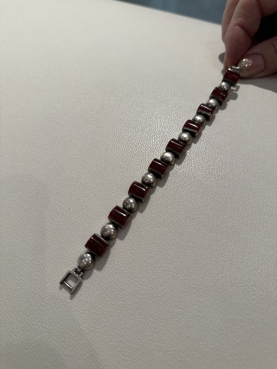 Bracciali & Braccialetti: Armband echtes Silber Karneol Steine – Usato da Luzern venduto da ariazalea 4