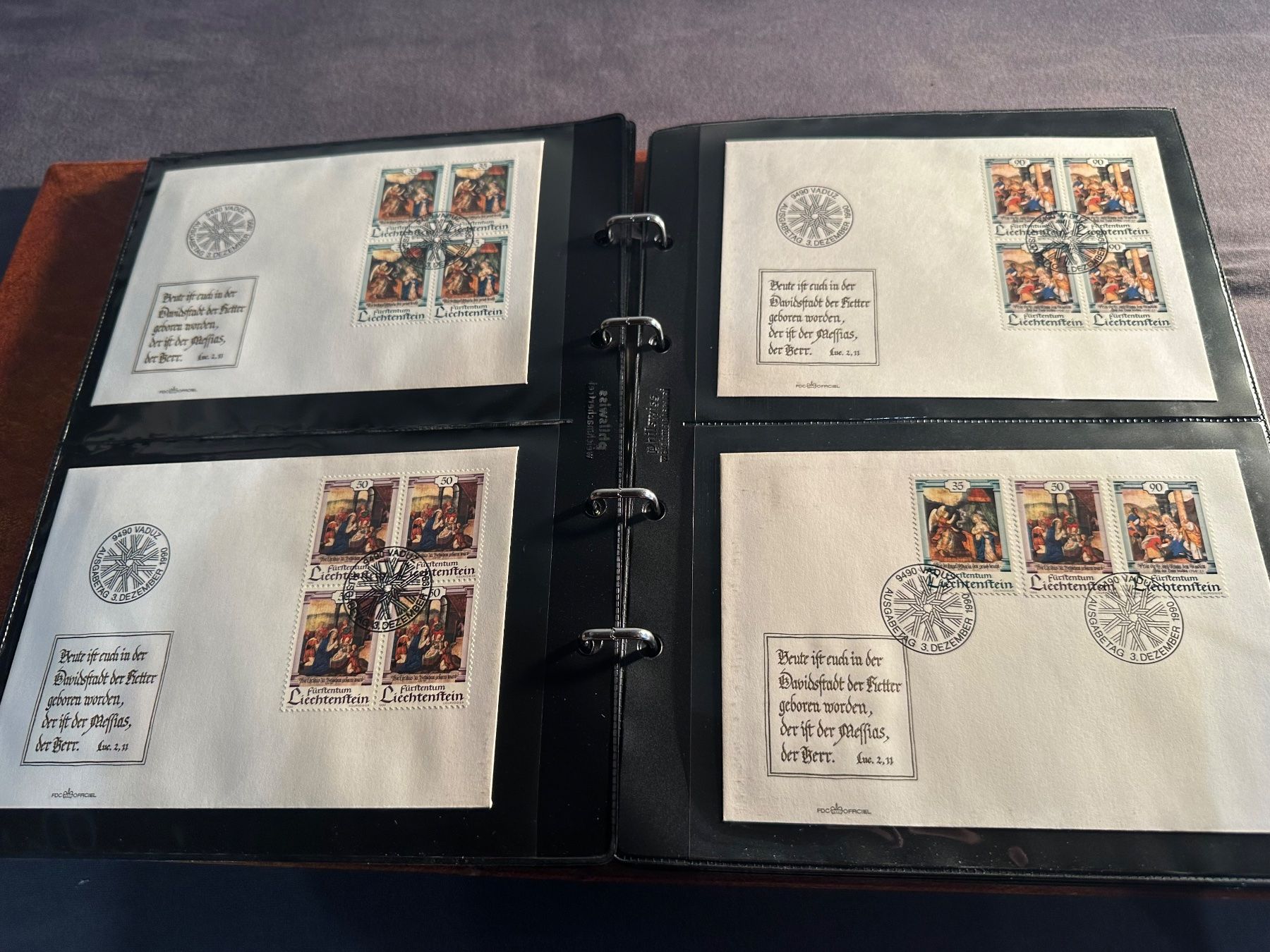 Tutti i francobolli: Album Lichtenstein FL Sammlung FDC – Usato da Stettfurt venduto da 2442 5