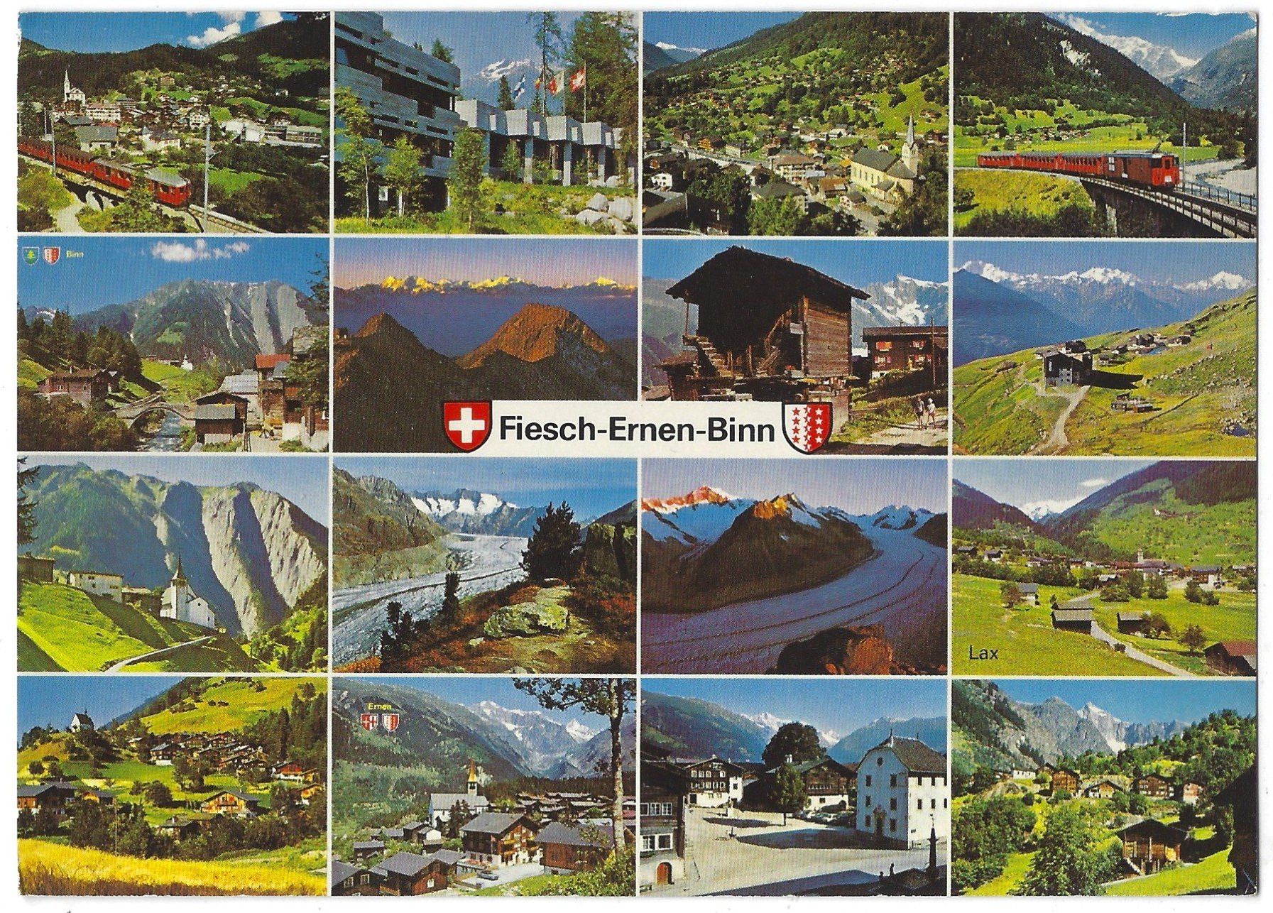 Cartoline postali: Fiesch-Ernen-Binn – Usato da Bütschwil venduto da Jackson1A