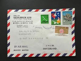 Flugpost Korea nach Schweiz 1989  (R906)