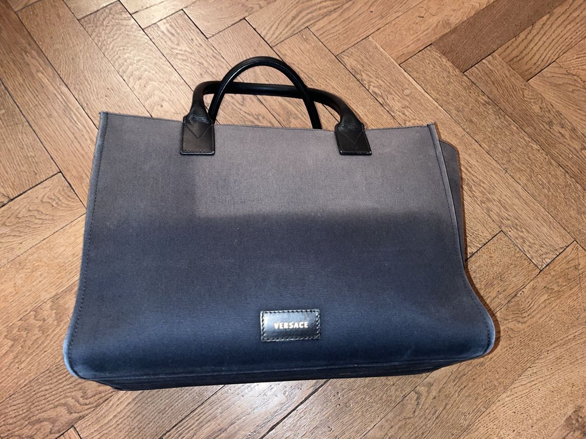 Versace Borse: Gianni Versace Canvas Tote Bag Black – Usato da Thalwil venduto da Adr1234 3
