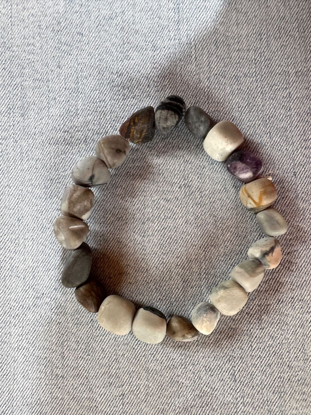 Bracelets: TOP Armband.   Kieselstein oder Jaspis – Neuf avec emballage d'origine à Leuggern par gemshow 6
