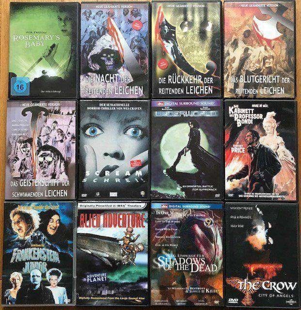 Alle DVDs: DVD Sammlung HORROR +TRILLER 42 Boxen – Gebraucht aus Ossingen von Orelius