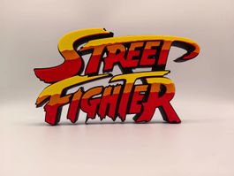 Street Fighter 3D Logo - Unique Retro Gaming Decoration!