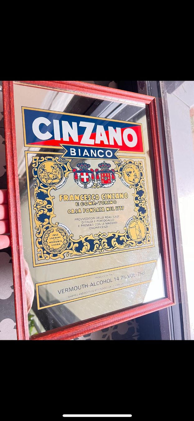 Specchi: Vintage CINZANO mirror – Nuovo (secondo la descrizione) da Lausanne venduto da NYC67 2