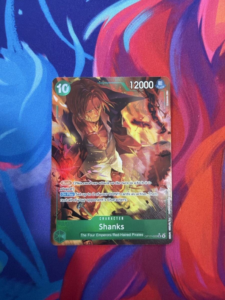 Bandai Carte collezionabili: One piece op 17 shanks 022 SR – Nuovo (secondo la descrizione) da Massagno venduto da pokecoach 2