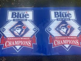 Baseball Banner Canada 1992 World Champions blau gross