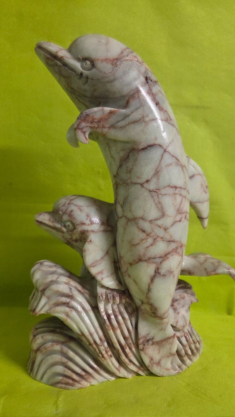 Sculture & Statue: Delfine 30cm aus Marmor – Nuovo (secondo la descrizione) da Roggliswil venduto da Mabelco 2