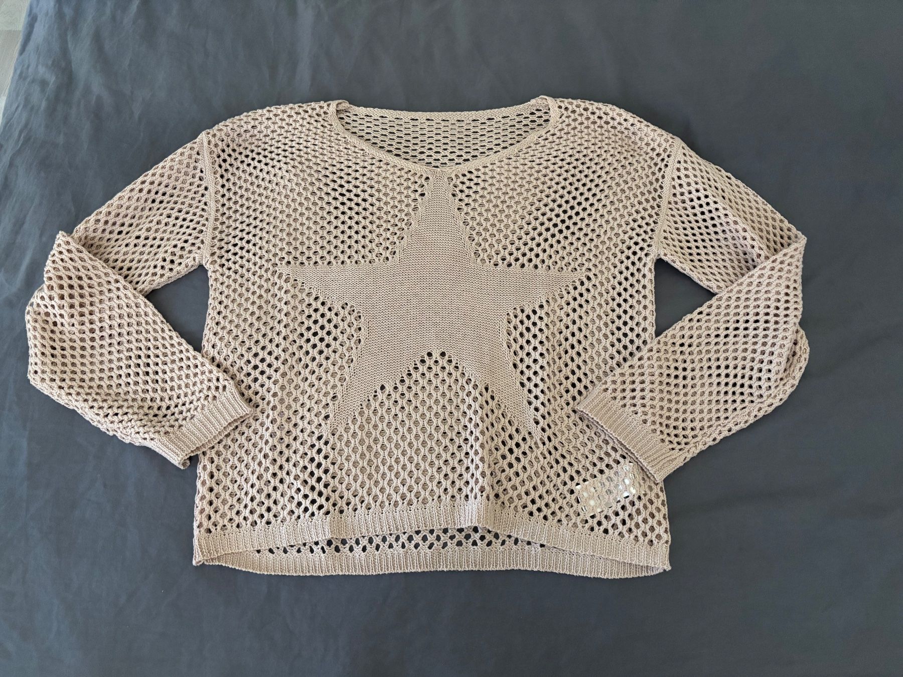Pulls & Sweat-shirts: Cooler Sommerpullover, Gr. S, sandfarben, Netzoptik – Neuf (Voir description) à Aarwangen par jbl_y8z7