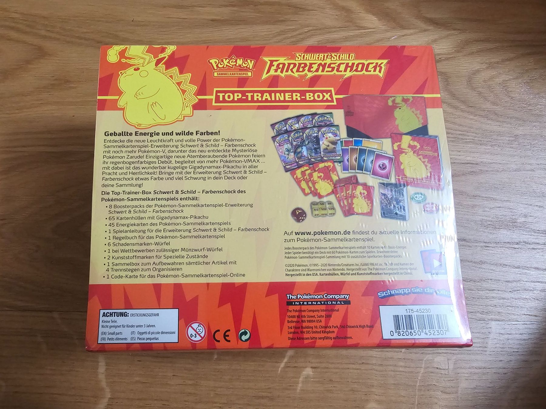 Pokémon Carte collezionabili: Pokemon Top Trainer Box Farbenschock – Nuovo e nell'imballaggio originale da Lufingen venduto da Argannon 1