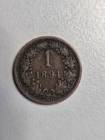 Münze 1 Kreuzer Österreich 1891 K.K. Scheidemünze