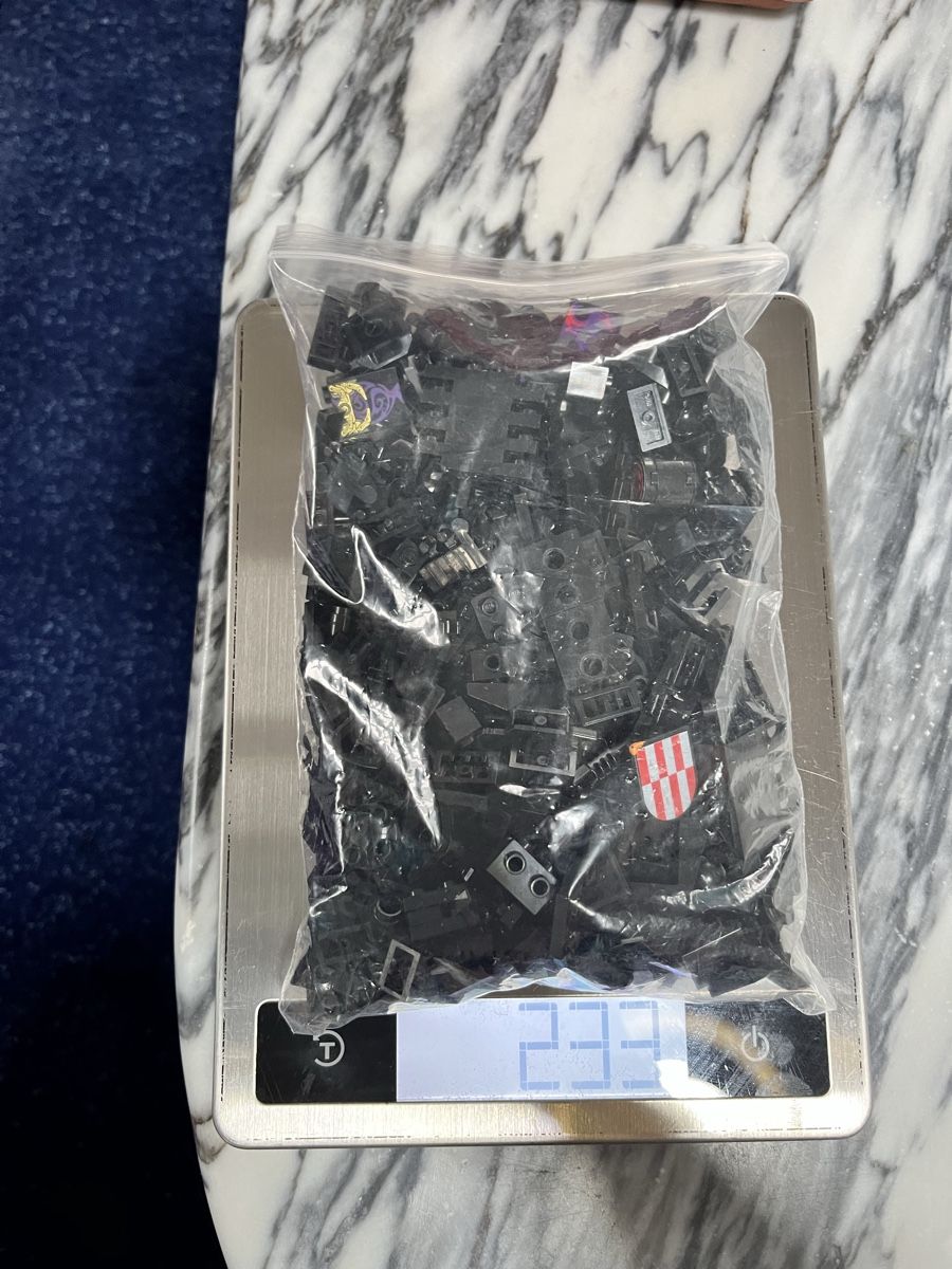 Lego Kit di costruzioni: Lego Bausteine Set schwarz, ca 230g – Usato da Reutigen venduto da treu3006 4