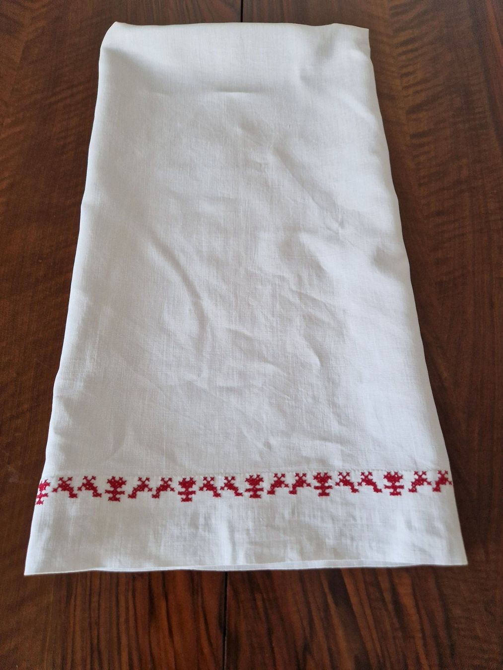 Biancheria da letto: Leinentuch oder Vorhang 110x89cm – Usato da Bern venduto da Antikbatik