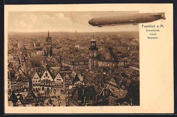Photos & posters: Frankfurt am Main, Zeppelin über dem Do – D'occasion à Berlin par bartko-reher