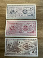 Mazedonische Banknoten, 10, 25, 50 Denar, Top Zustand!
