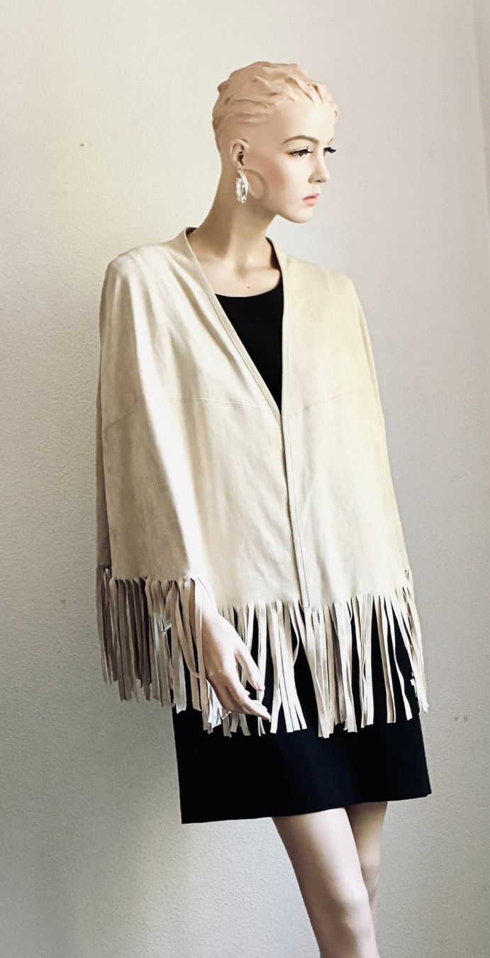 Marc Cain Altro in Moda donna: MARCCAIN Poncho/Cape mit Fransen Beige – Usato da Kloten venduto da Nephty 6